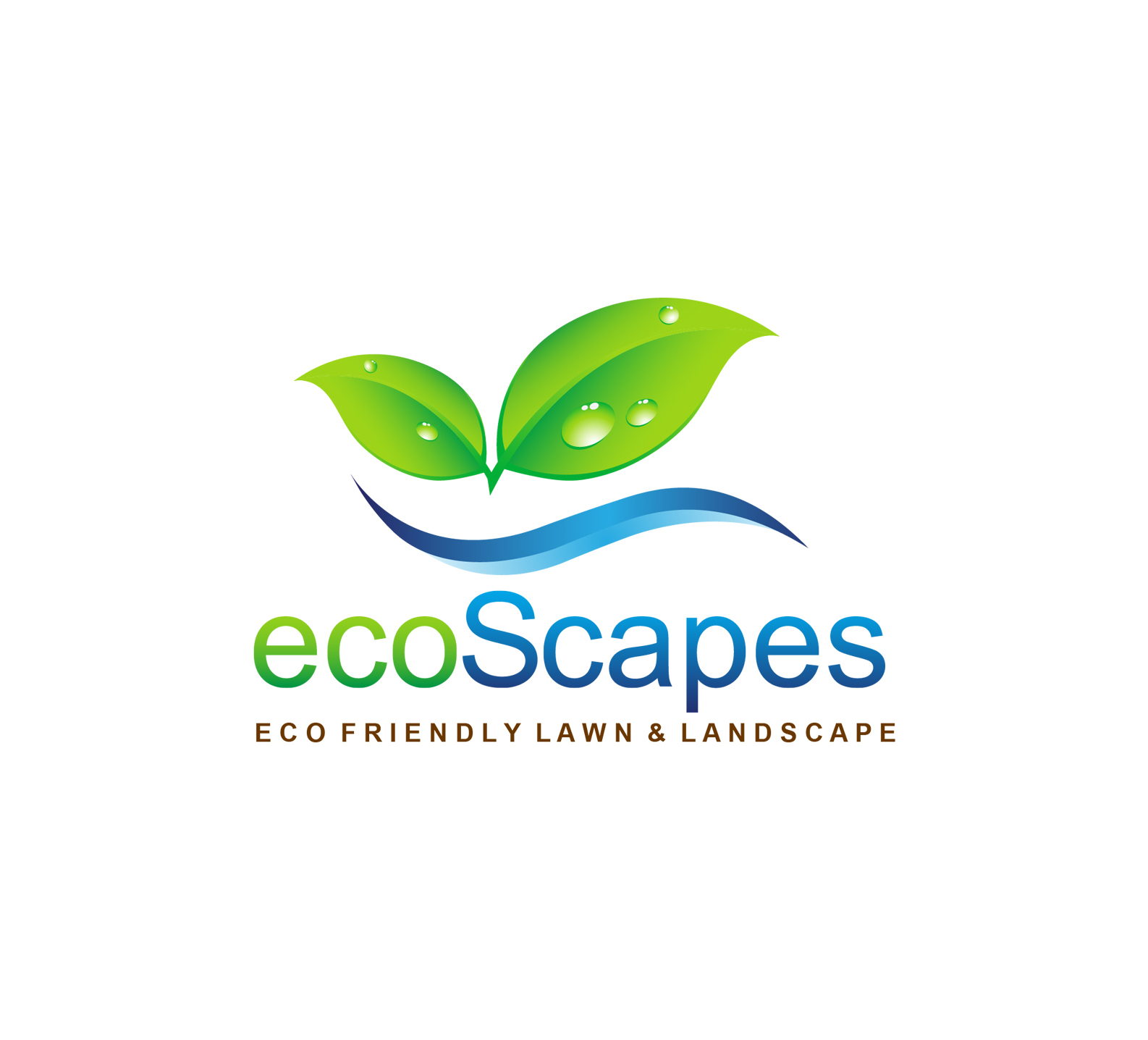 ecoScapes Lawn Care Service Logo