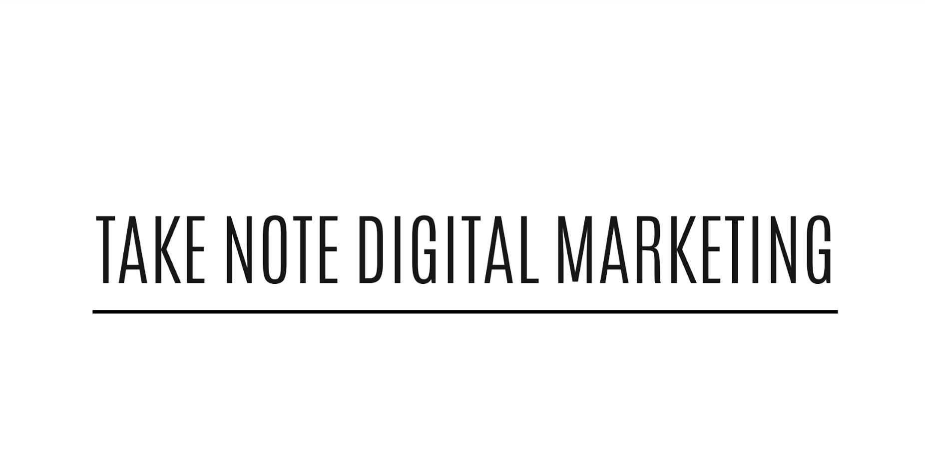 Take Note Digital Marketing Title