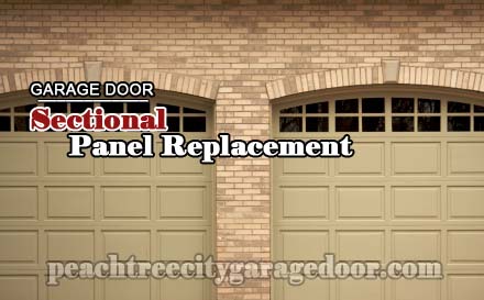 Peachtree-City-garage-door-sectional-panel-replacement
