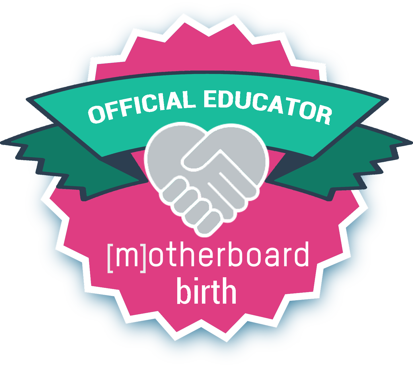 Motherboard Educator Badge pink