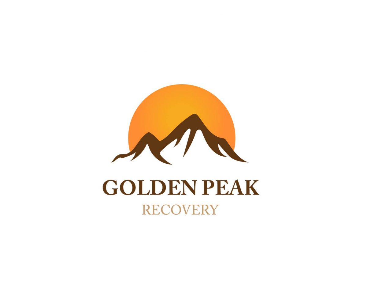 golden peak logo white