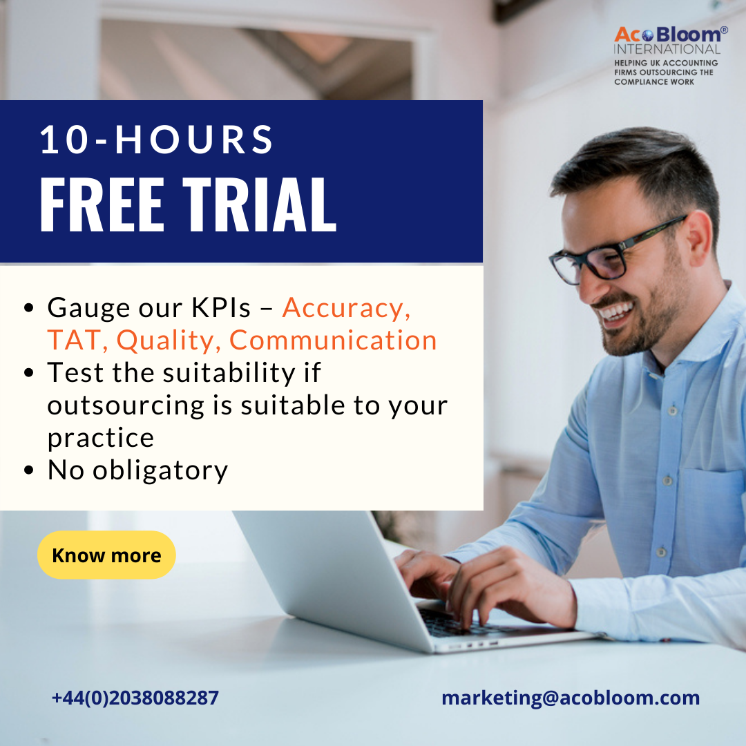 FREE TRIAL  in accounting outsourcing firm - cobloom international