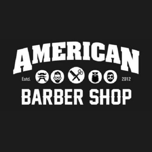 amercian barber shop logo