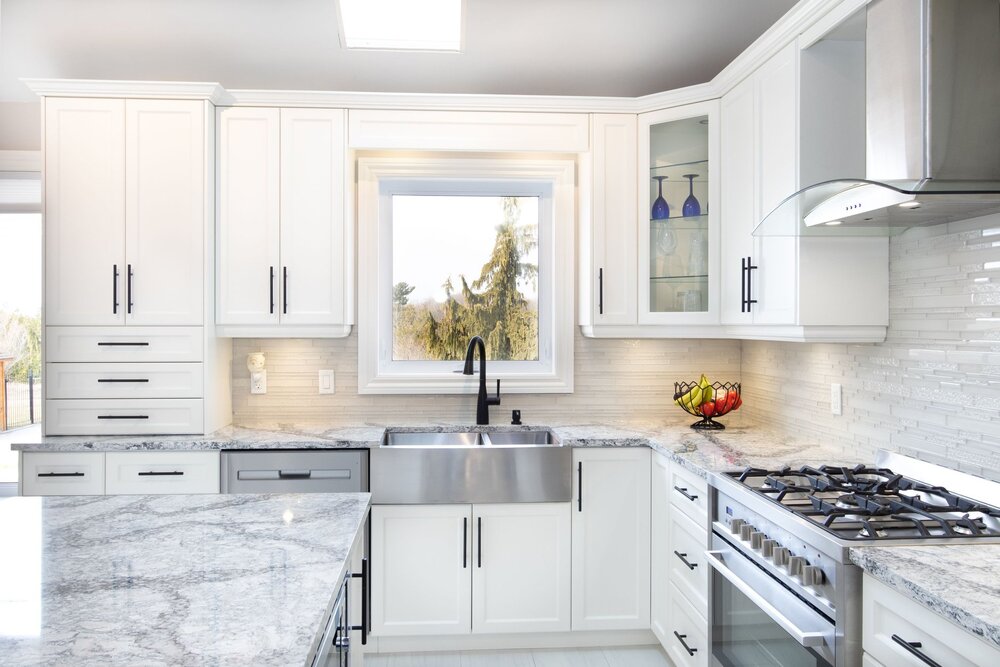 A white theme kitchen