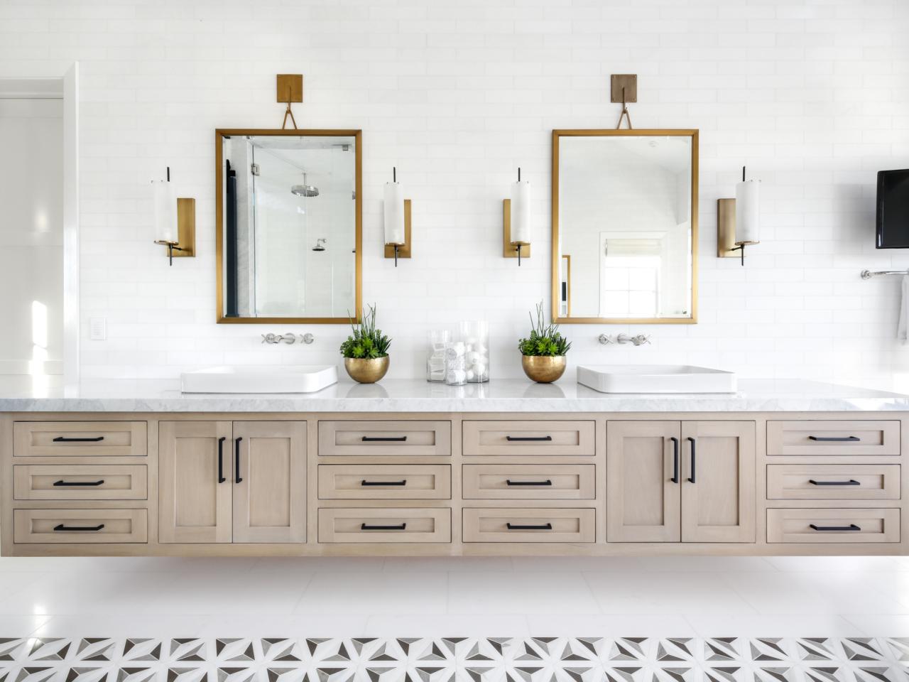 bathroom vanity feature