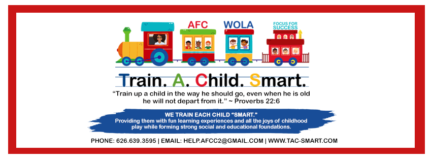 AFCC Childcare - Train A Child Smart Logo