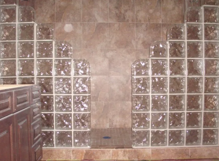 Glass Block Shower