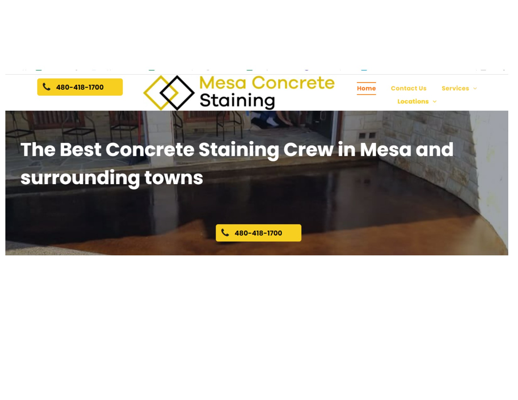 Mesa Concrete Staining