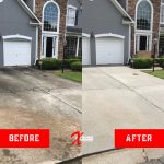 Xtreme Pressure Washing - Driveway Cleaning - Before and After