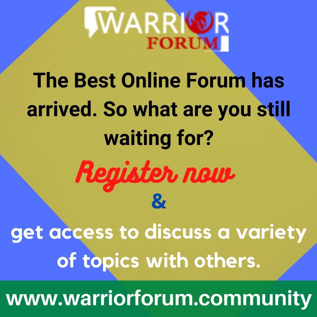 The Best Online Forum has arrived. So what are you still waiting for Register now and get access to dicuss a variety of topics with others.